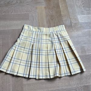 Sunday best olive pleated mini skirt